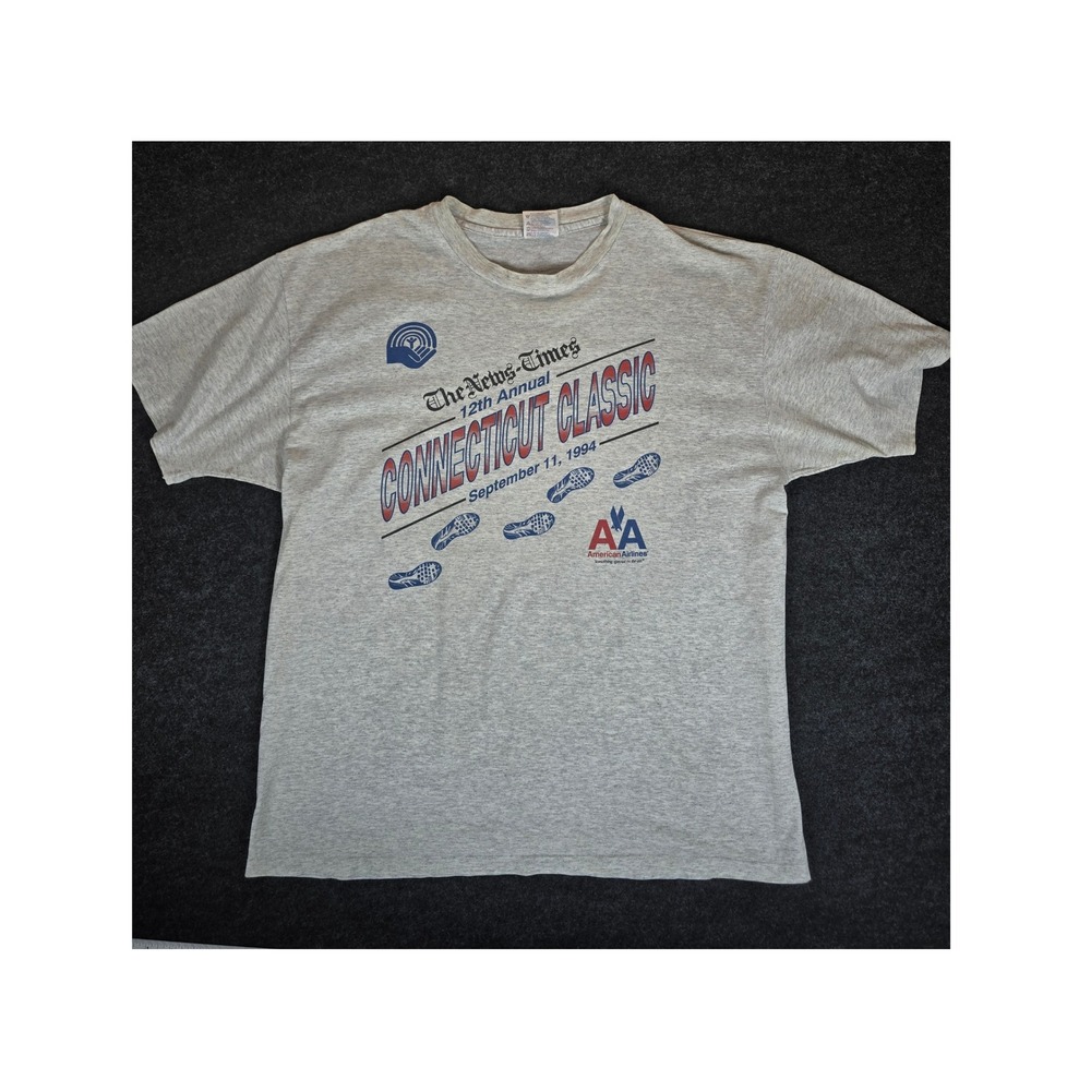 Vtg Grey Connecticut Classic 9 11 1994 T Shirt Size XL